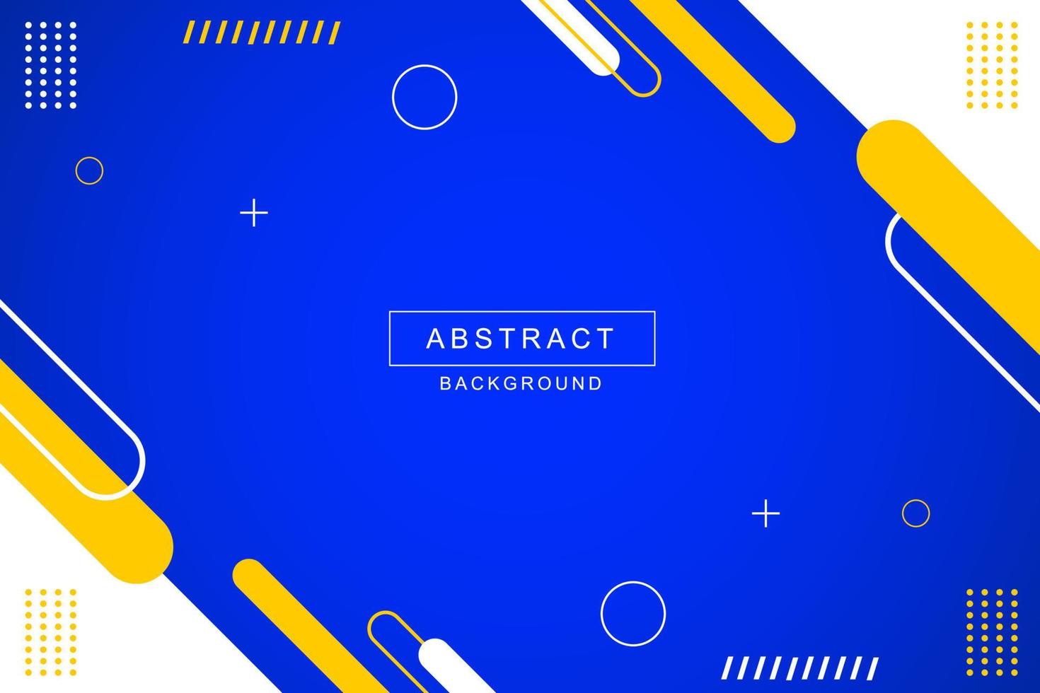 Modern blue geometric business background design vector