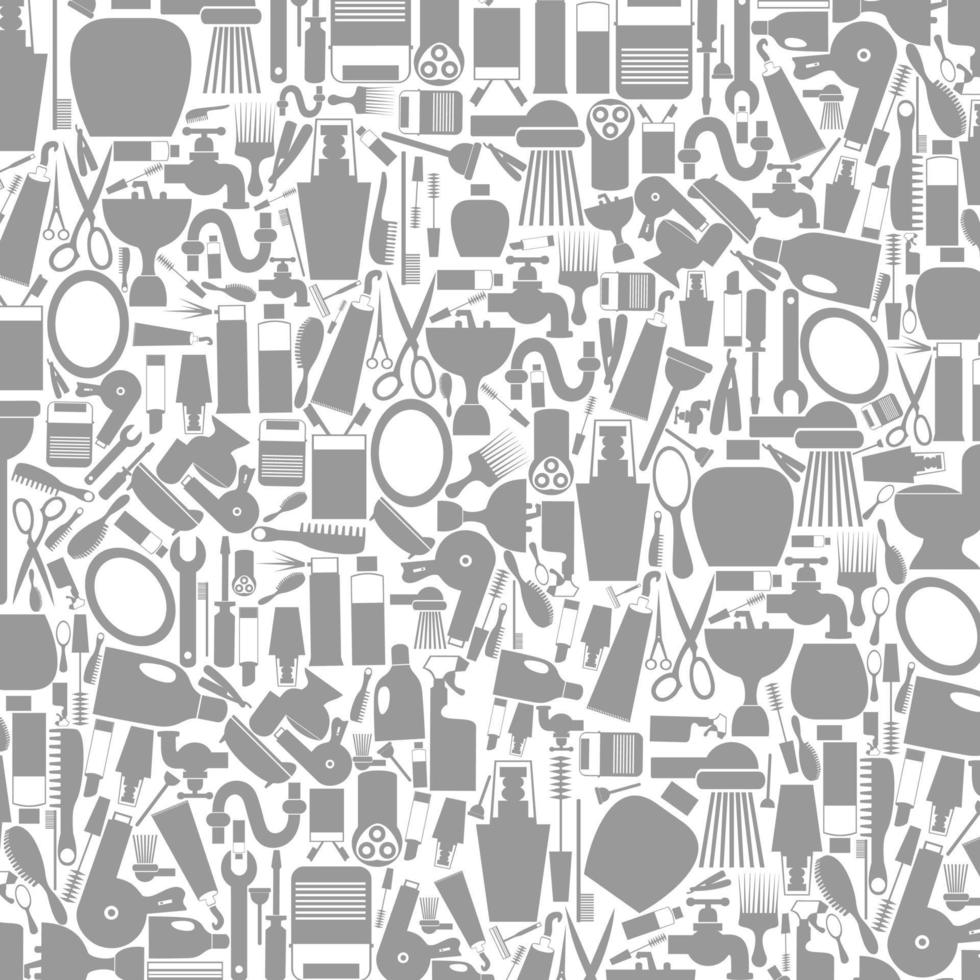 Background made of hairstyle subjects. A vector illustration