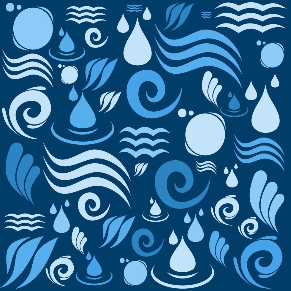 Background made of water. A vector illustration