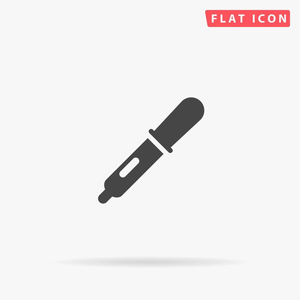 Pipette flat vector icon. Hand drawn style design illustrations.