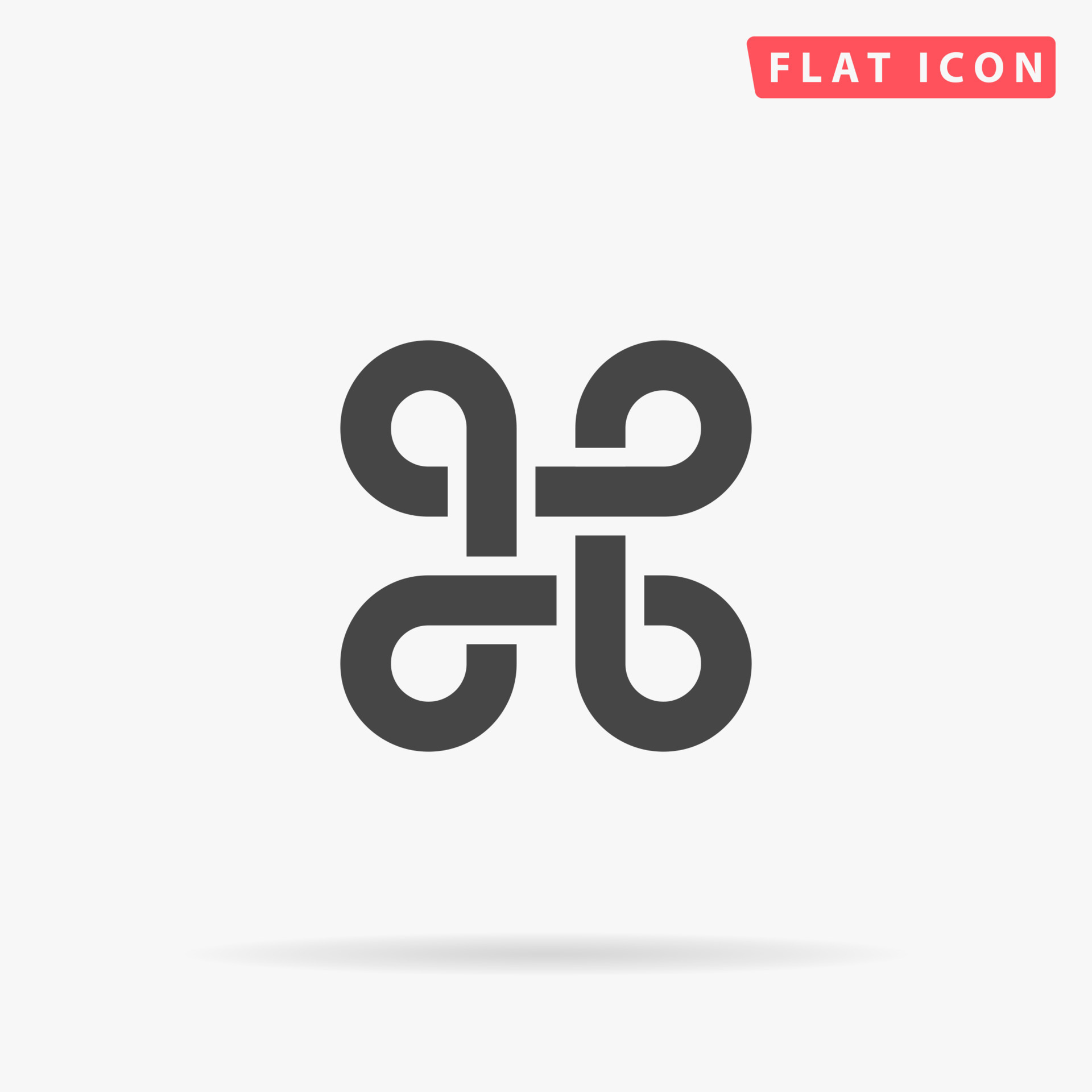 Command flat vector icon. Hand drawn style design illustrations ...