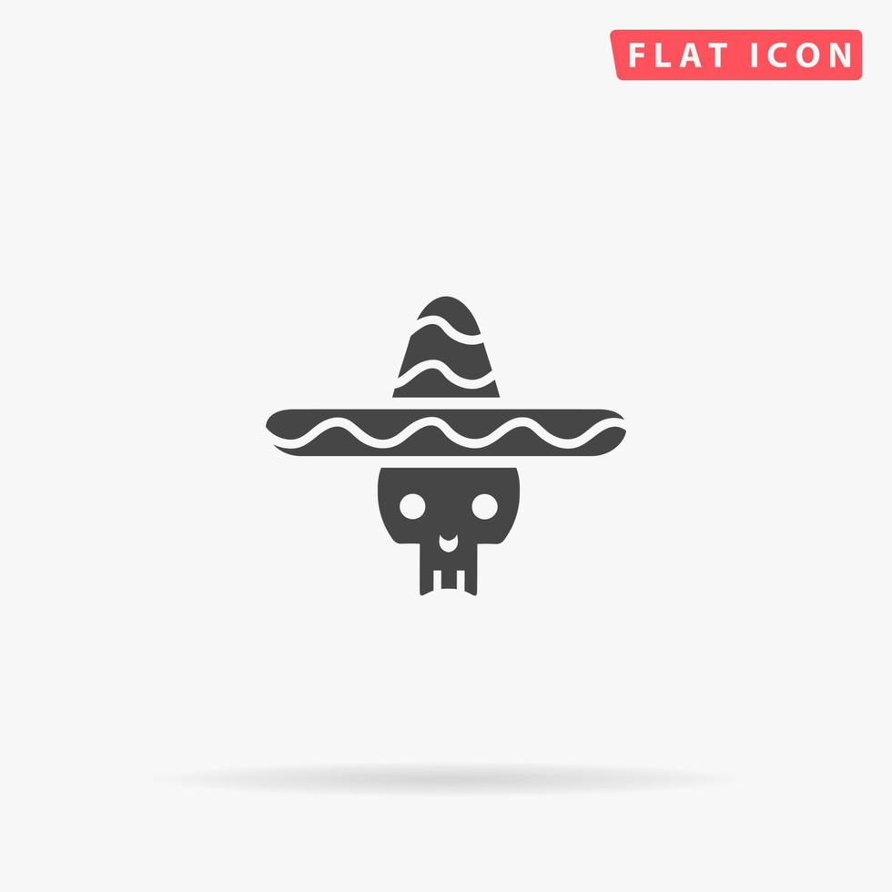 Day Of The Dead flat vector icon. Hand drawn style design illustrations.