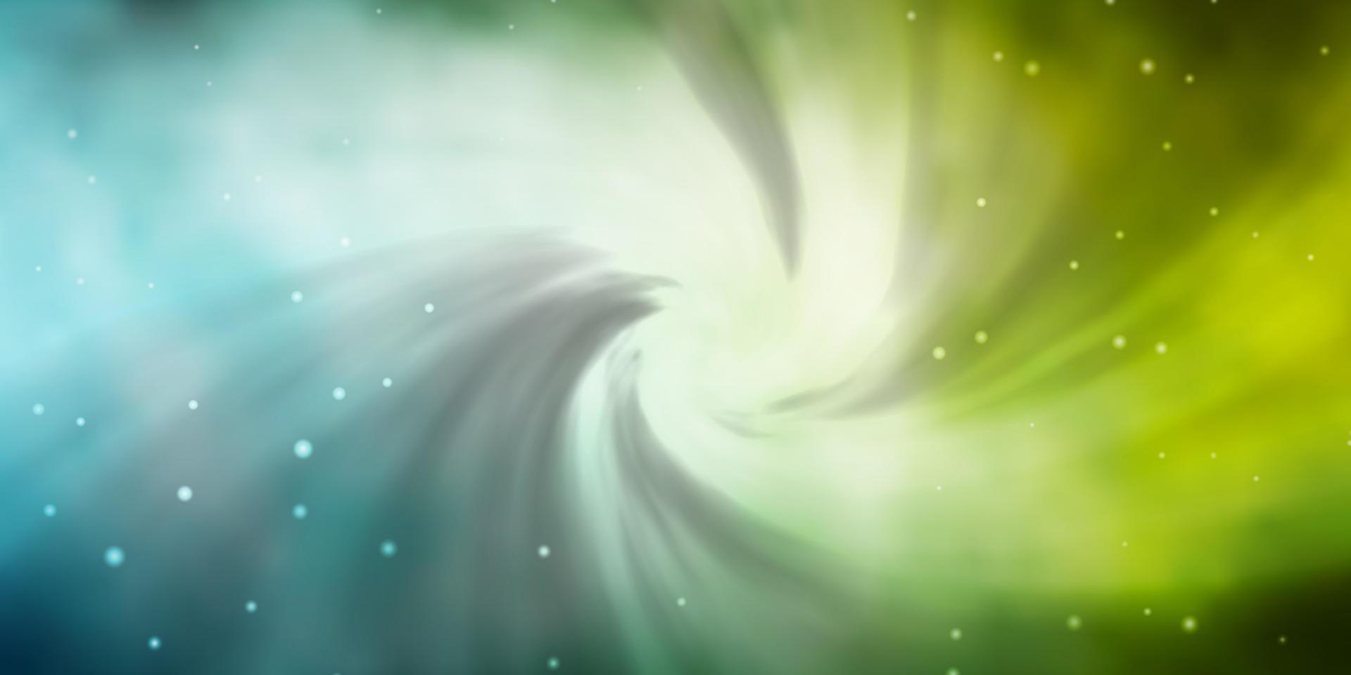 Light Blue, Green vector texture with beautiful stars.
