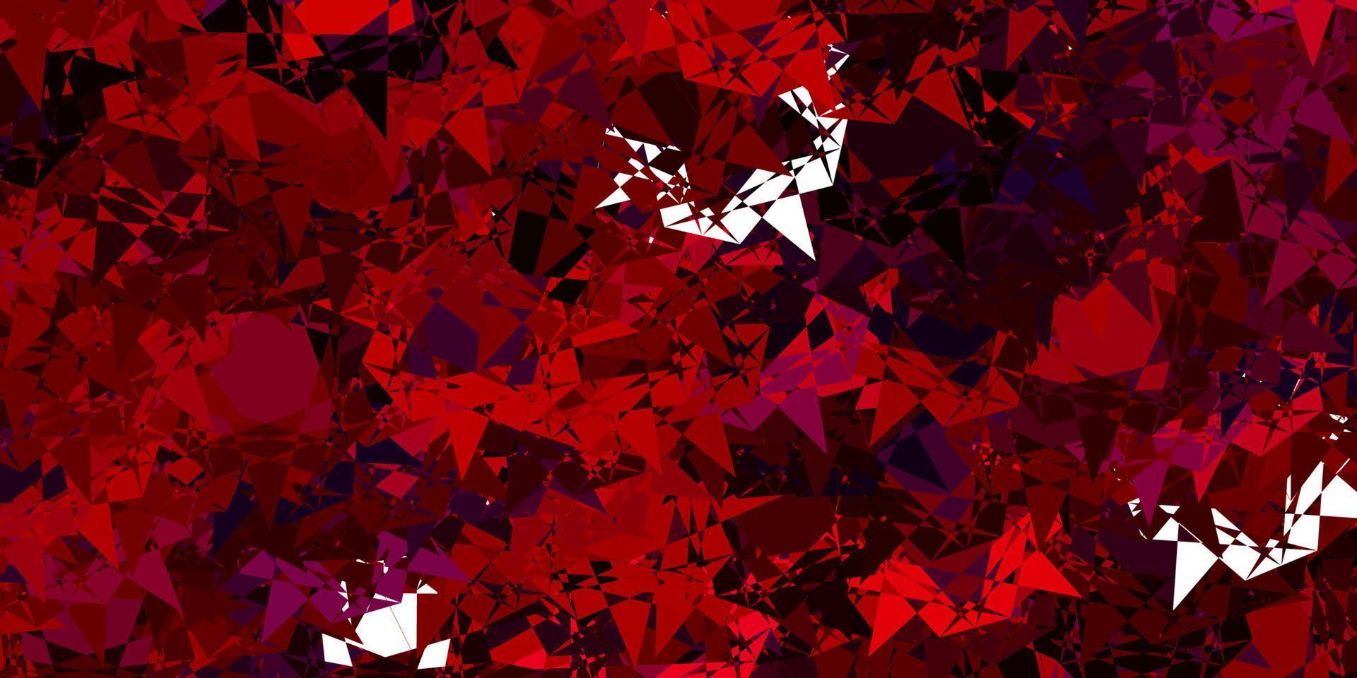 Light Pink, Red vector pattern with polygonal shapes.