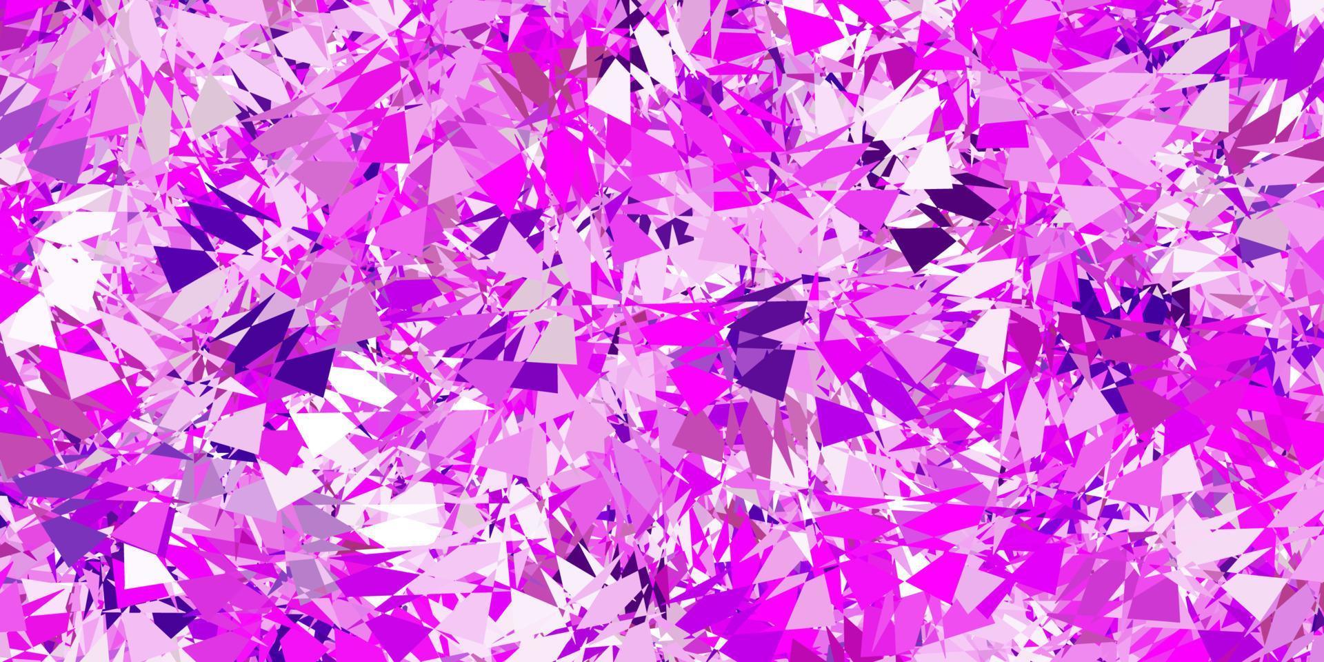 Light purple vector background with triangles.