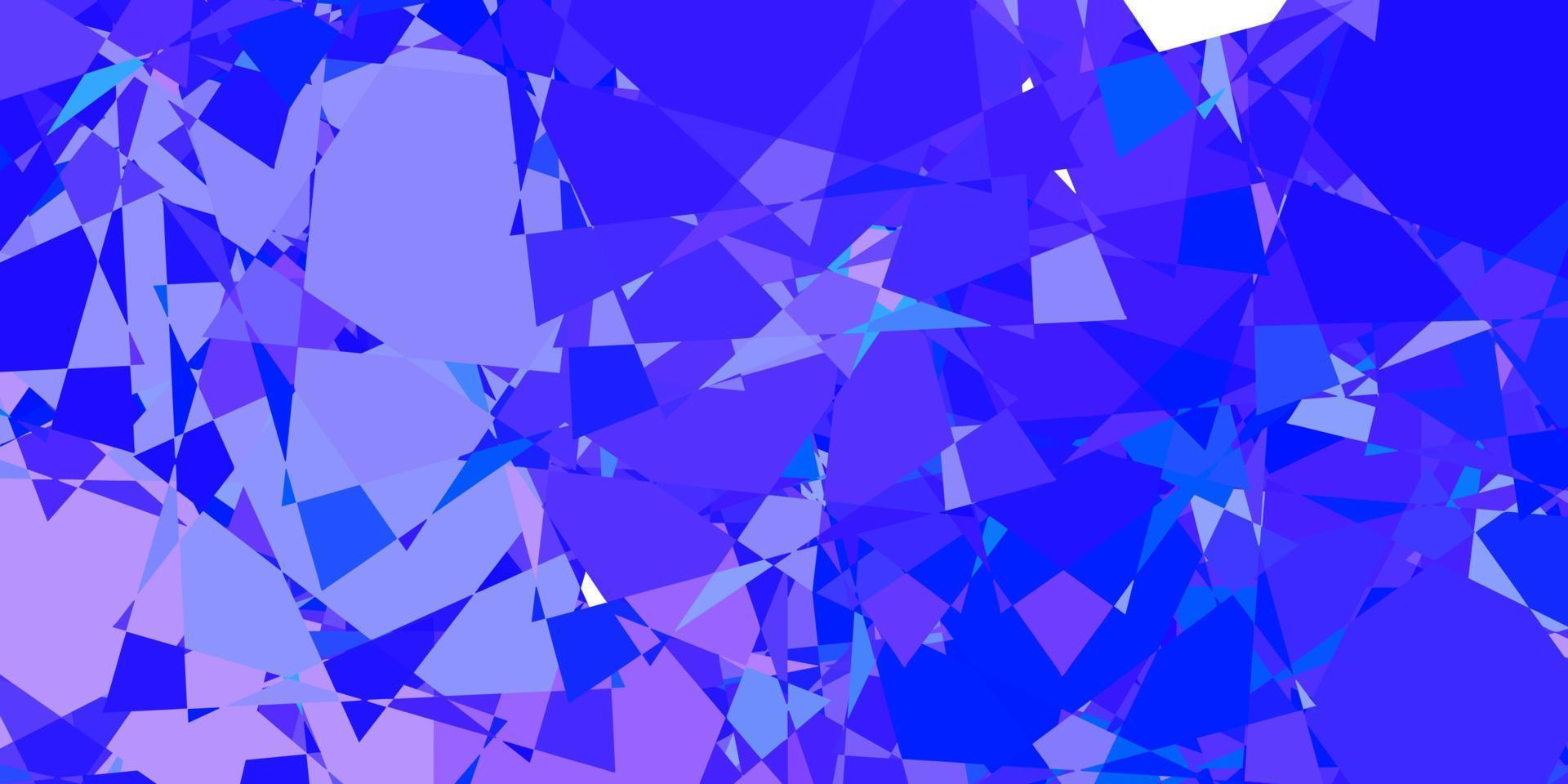 Fondo de vector violeta claro con formas poligonales.