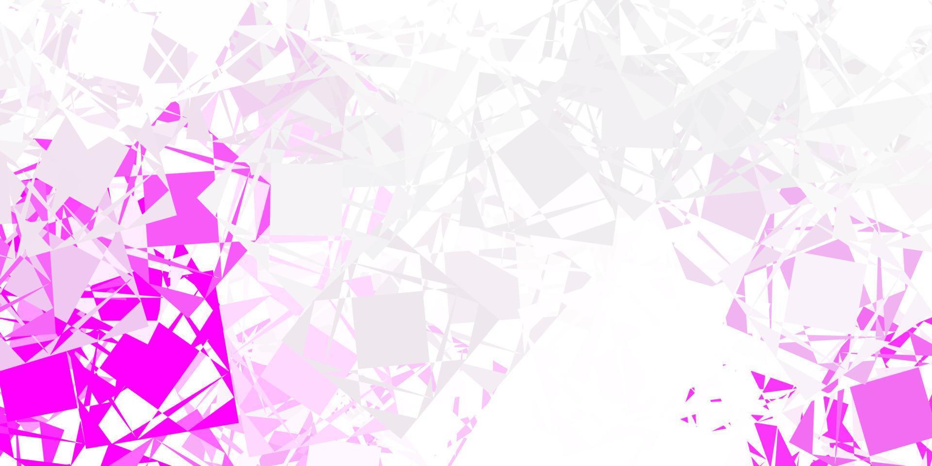 Light purple vector background with triangles.