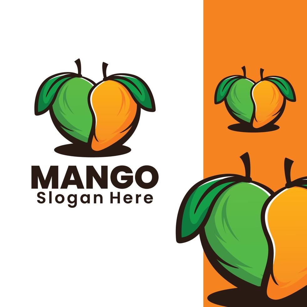 ilustración de arte de mango dulce vector