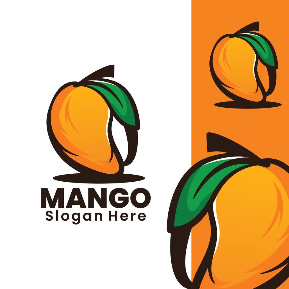 ilustración de arte de mango dulce vector