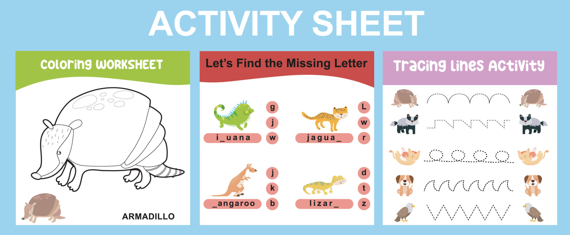 Find the missing letters. Find the missing letters
