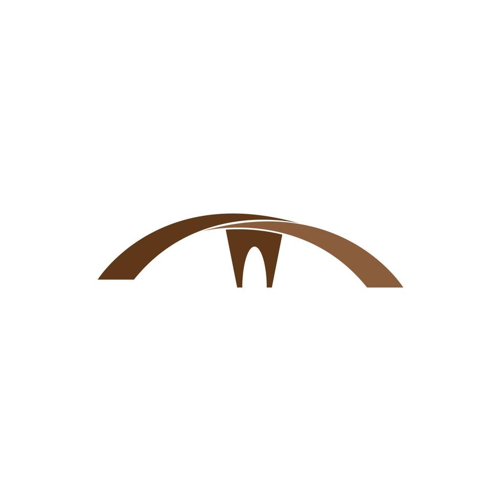 plantilla de logotipo de puente vector