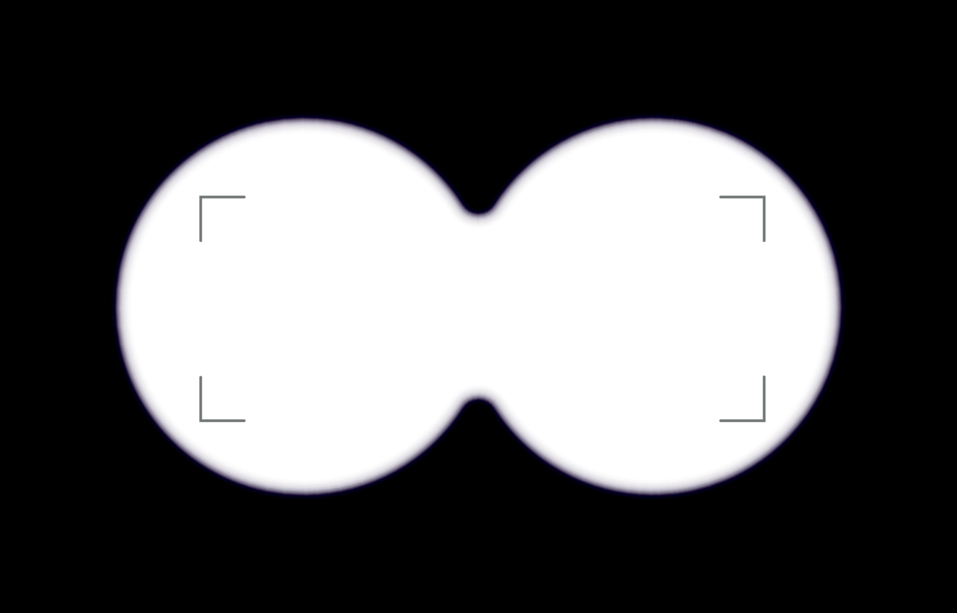 Binoculars spy view. Telescope aim sight, periscope lens view. Vector