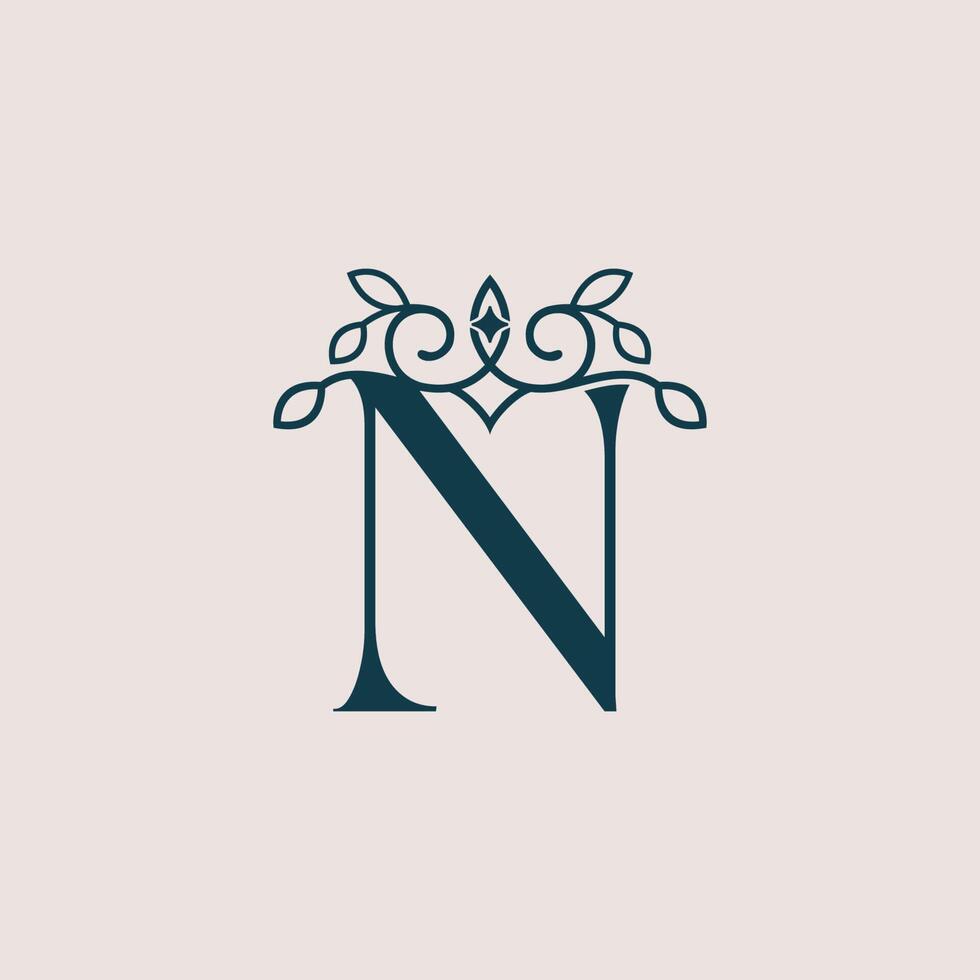 brand logo design template beauty cosmetic N vector