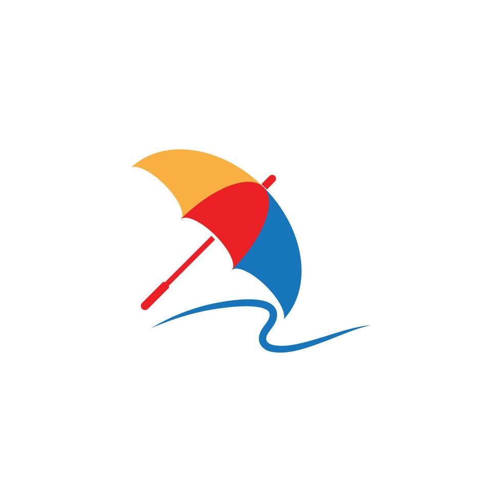 umbrella logo vector