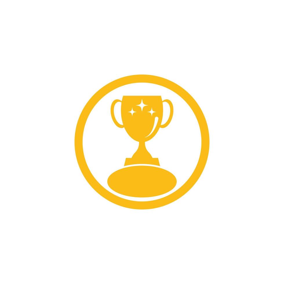 Trophy cup vector icon