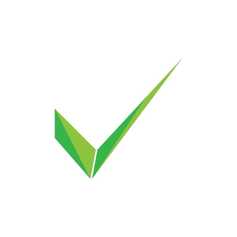 Check mark V Letter Logo vector
