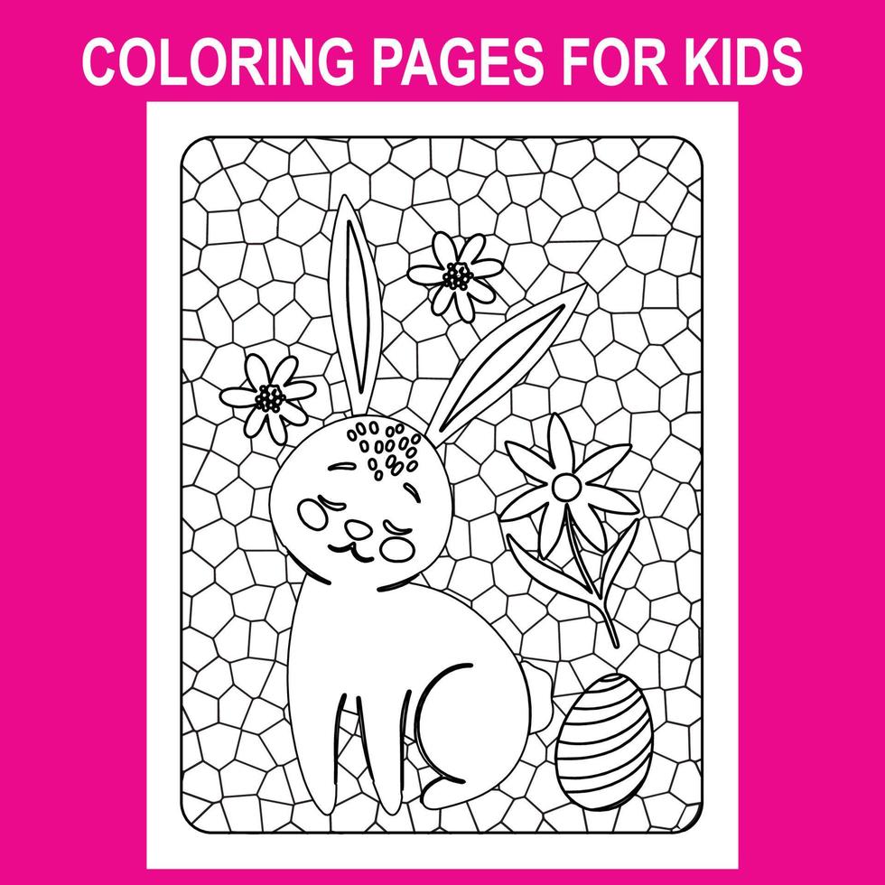 Print Stand glass coloring pages for kids, Easter coloring pages picture no 9 vector