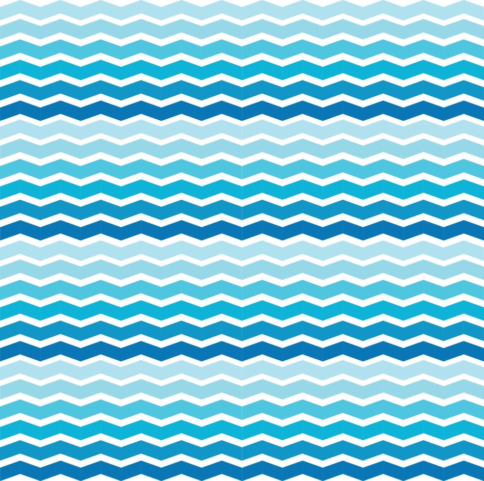 Wave seamless pattern. sharp waves with gradient color. Repeat the geometric tile. Vector illustration.