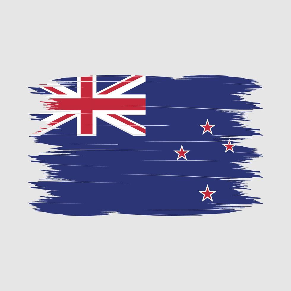 New Zealand Flag Brush Vector