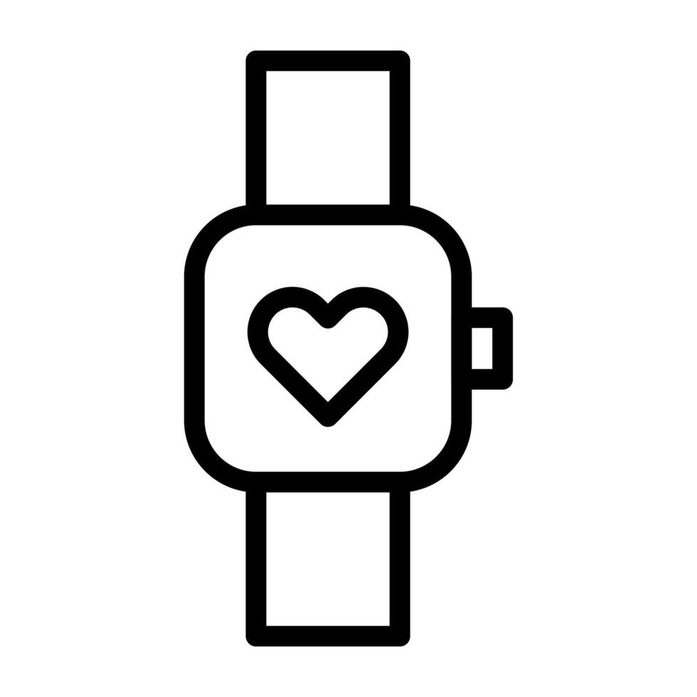 clock valentine icon outline style illustration vector and logo icon perfect.