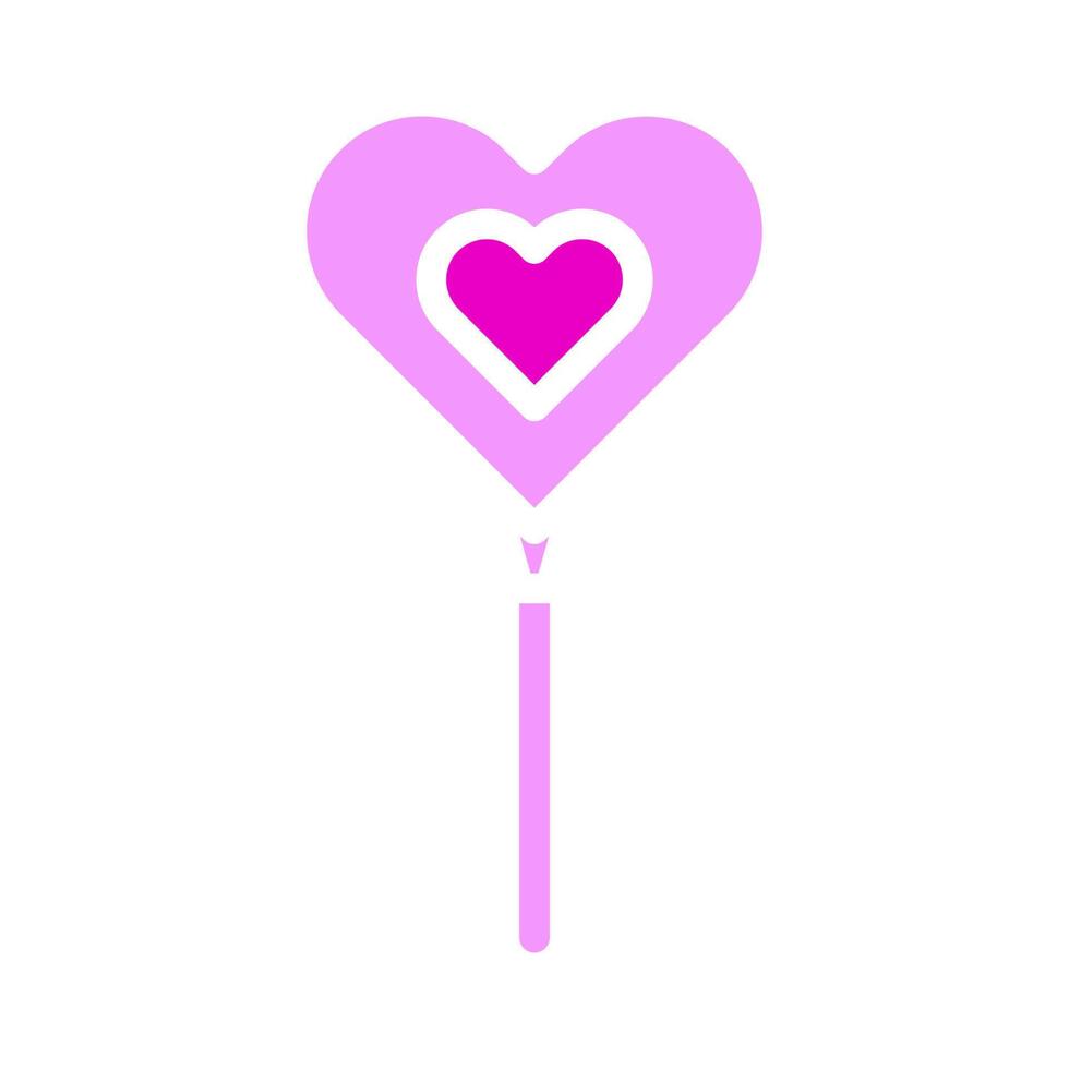 balloon valentine icon solid pink style illustration vector and logo icon perfect.