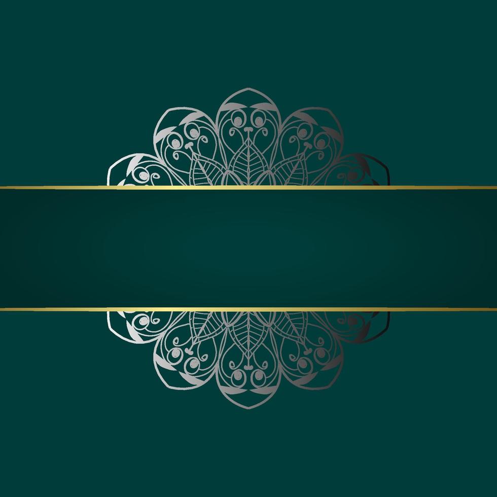 Fondo de mandala ornamental de lujo con estilo de patrón oriental islámico árabe vector