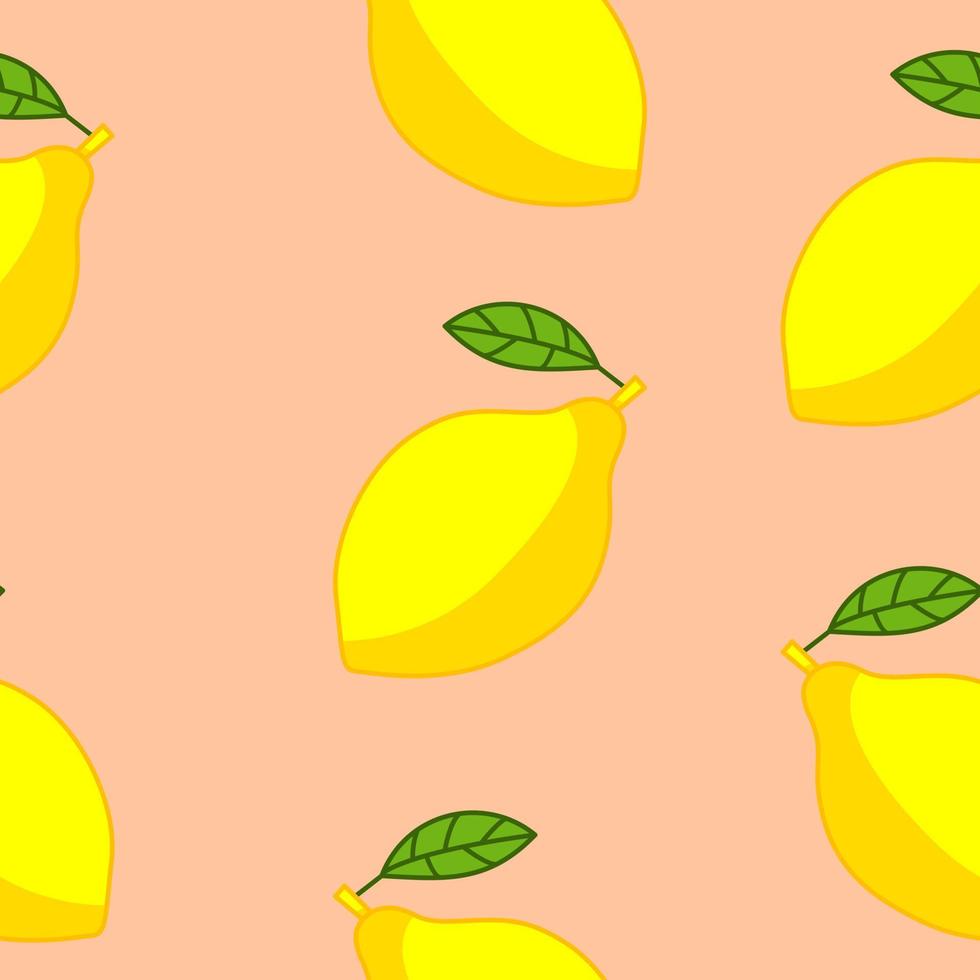 Lemon Pattern Premium Vector Illustration