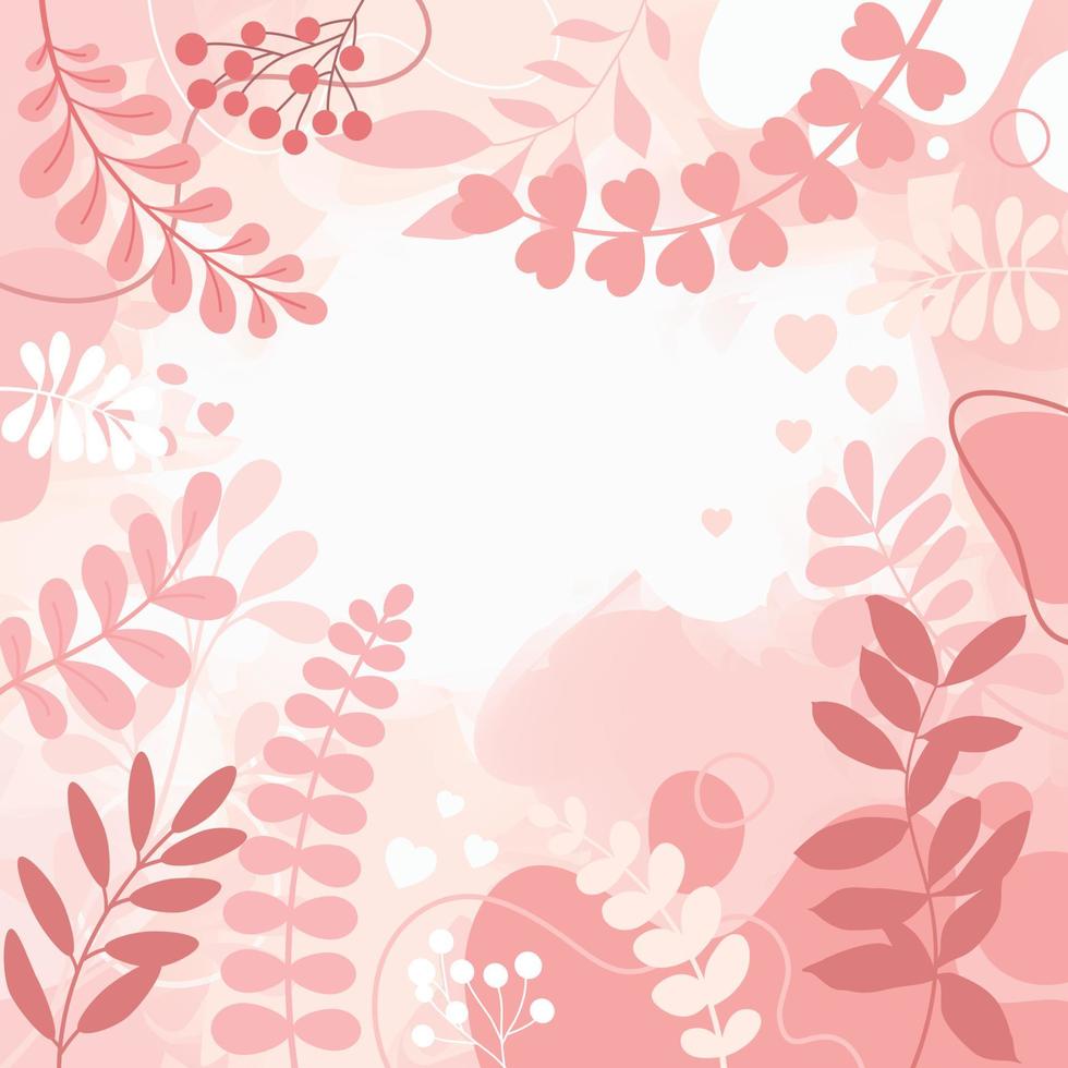 background for design. Colorful background with tropical plants. Place for your text. vector