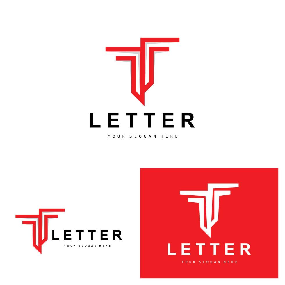 T Letter Logo, Modern Letter Style Vector, Design Suitable For Product Brands With T Letter vector