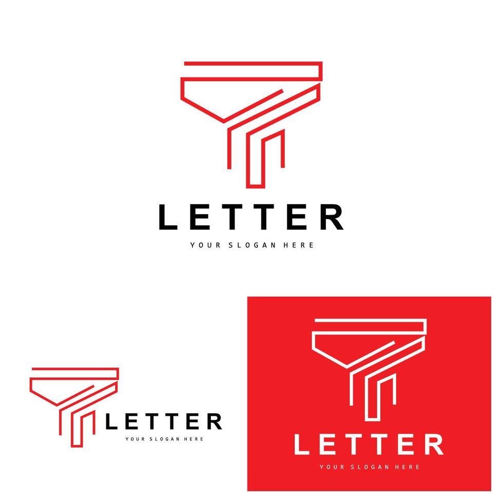 T Letter Logo, Modern Letter Style Vector, Design Suitable For Product Brands With T Letter vector