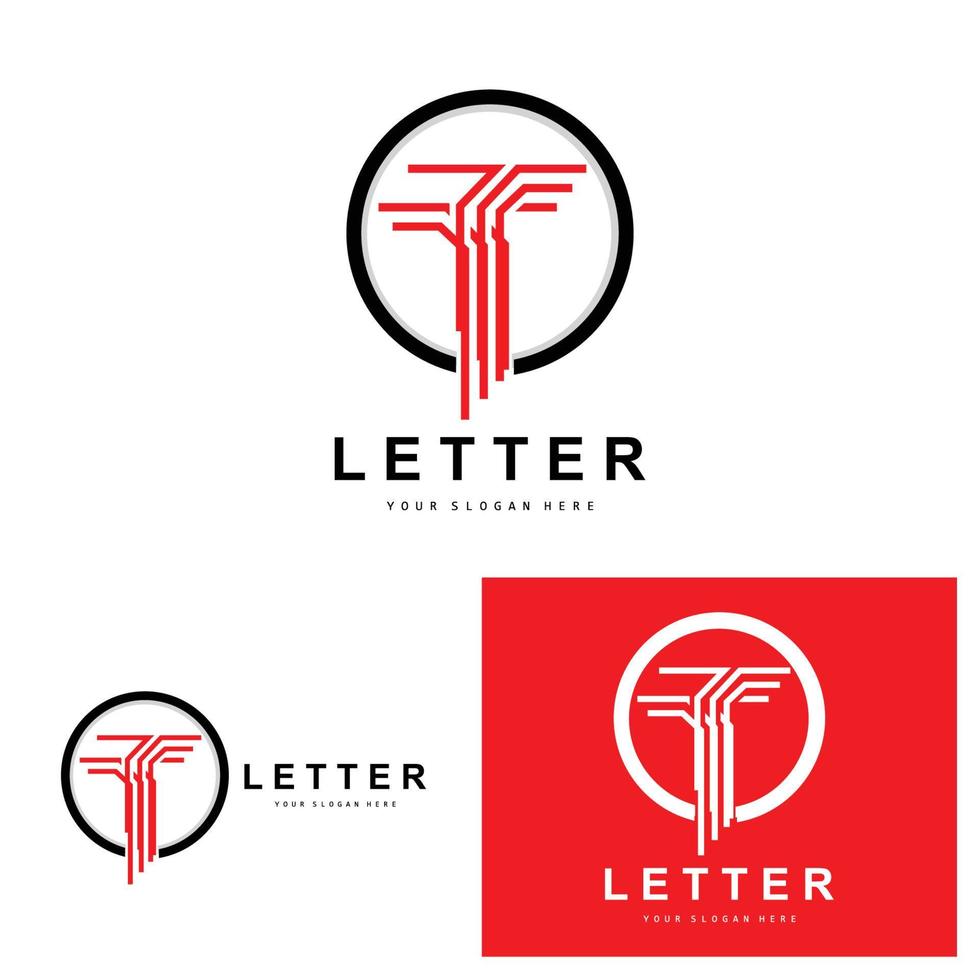 T Letter Logo, Modern Letter Style Vector, Design Suitable For Product Brands With T Letter vector