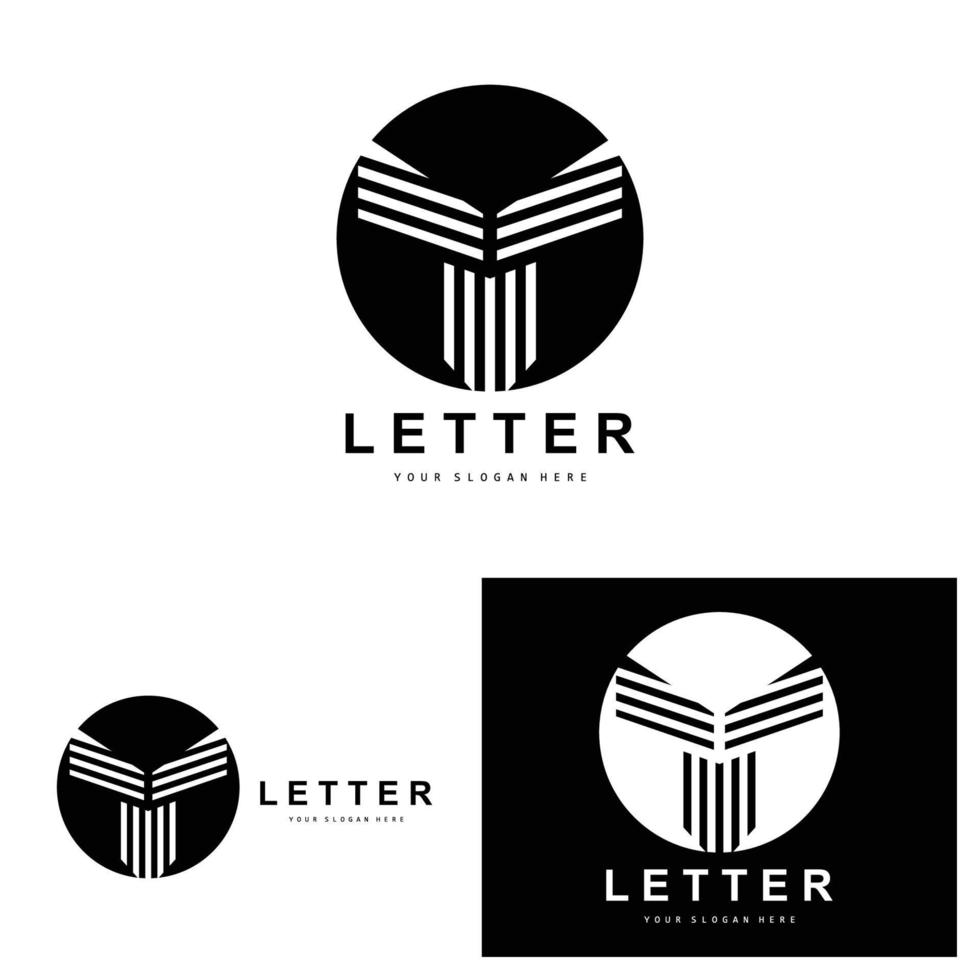 T Letter Logo, Modern Letter Style Vector, Design Suitable For Product Brands With T Letter vector