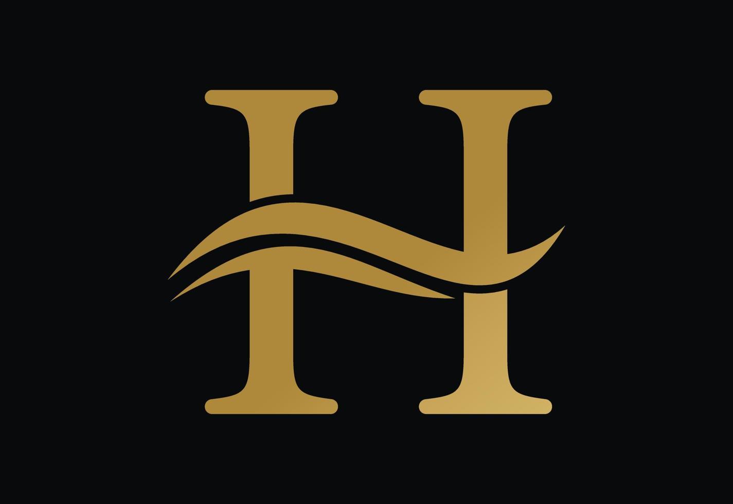 Letter H logo design template, Vector illustration