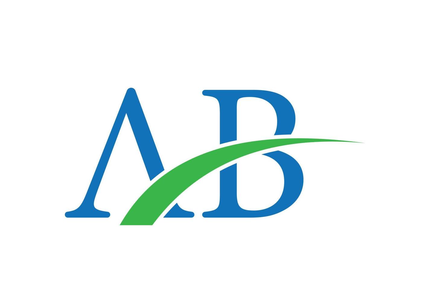 Initial AB Letter logo design, Vector design concept
