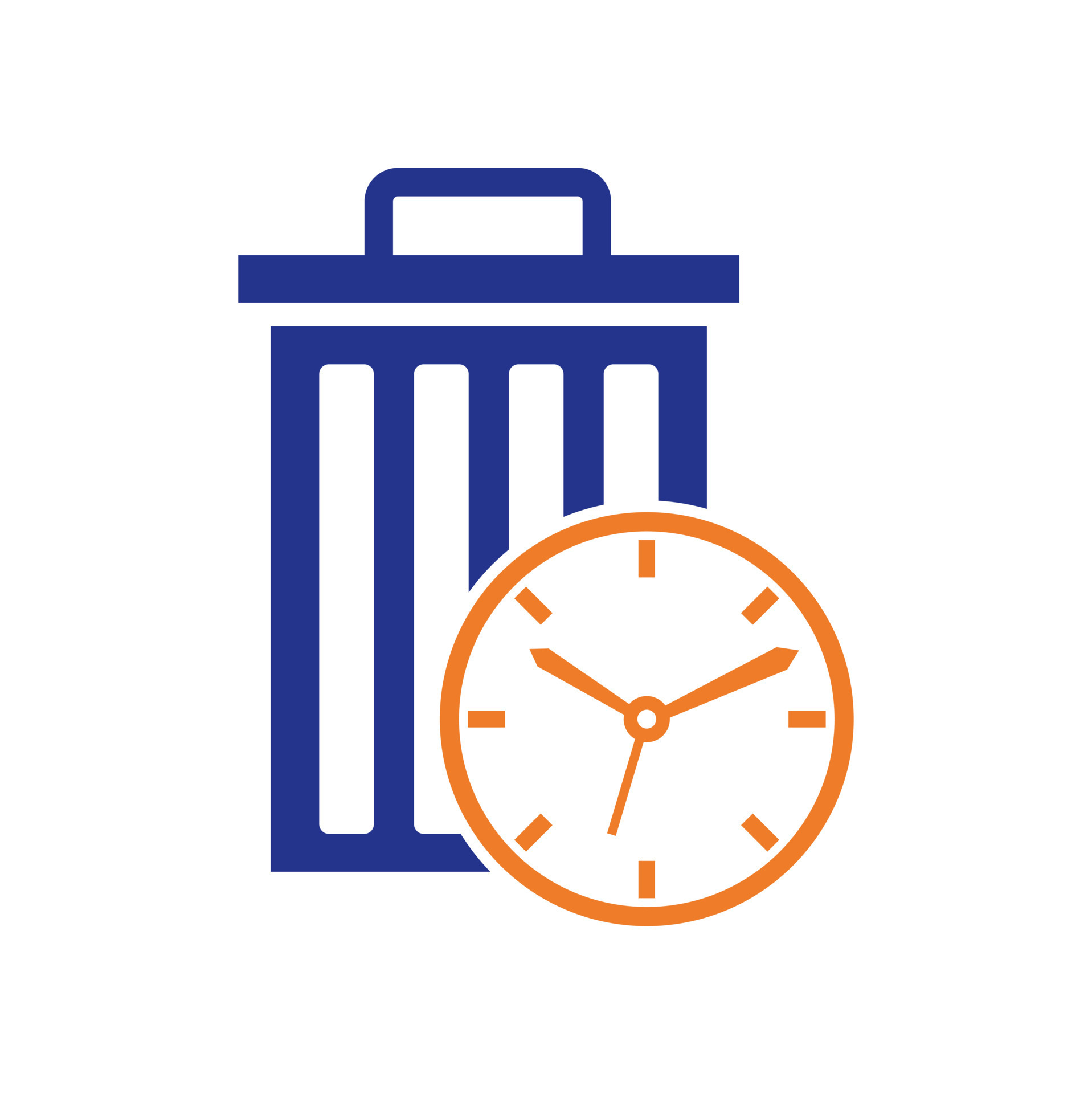 Waste time vector logo template. Garbage Time Logo Template Design