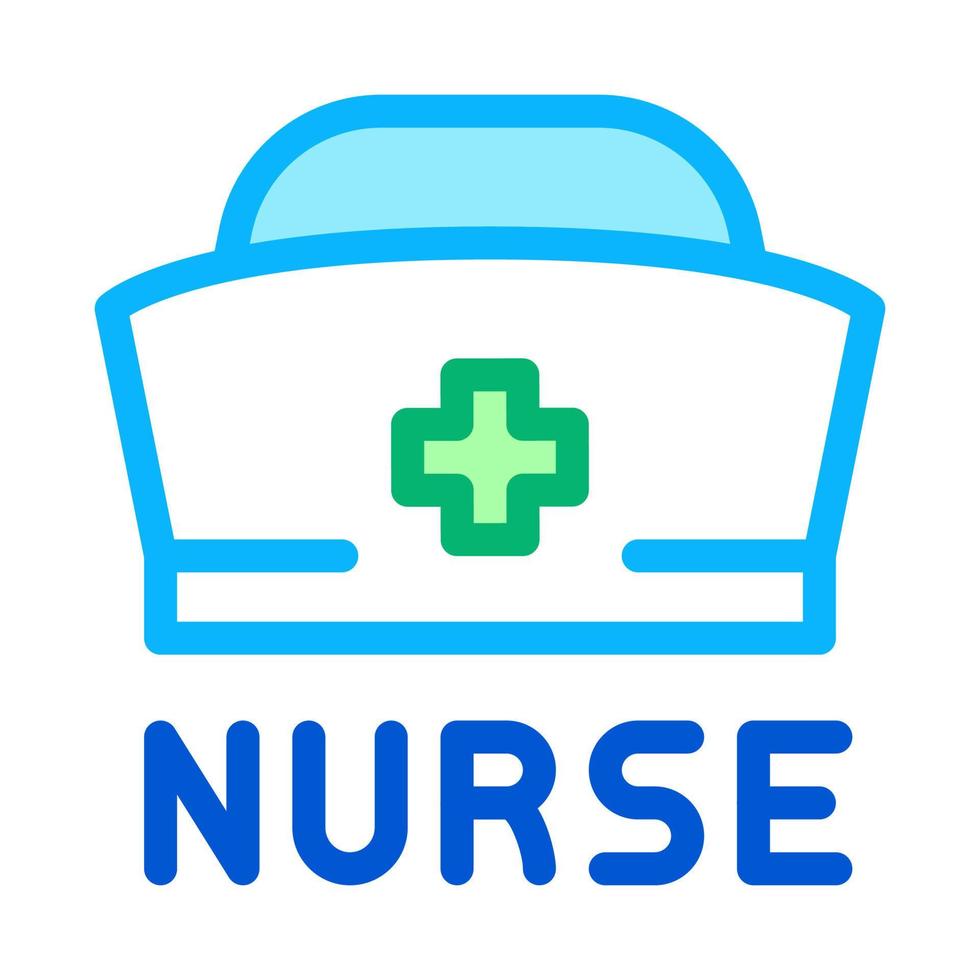 nurse hat icon vector outline illustration