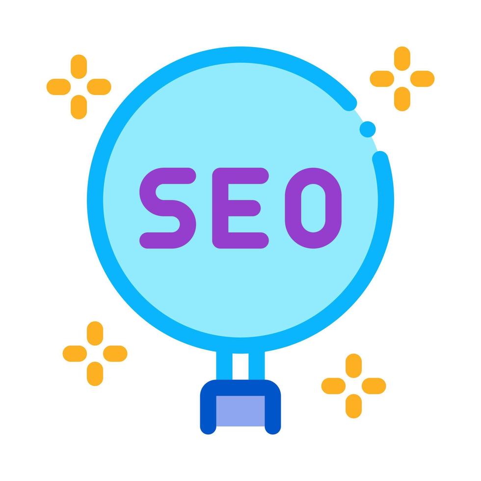 learning search engine optimization icon vector outline illustration