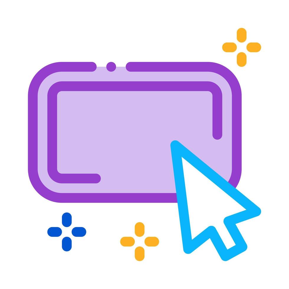 click on optimization button icon vector outline illustration
