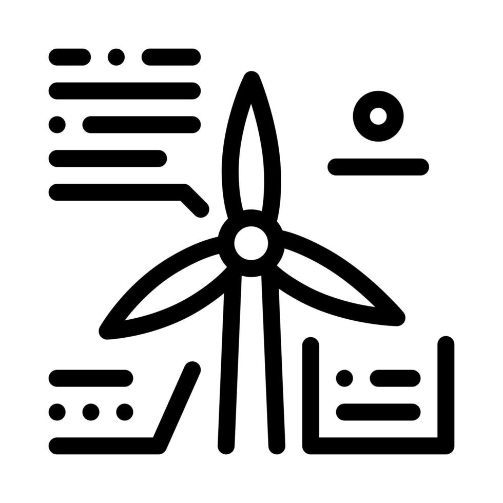 parsing study windmill icon vector illustration