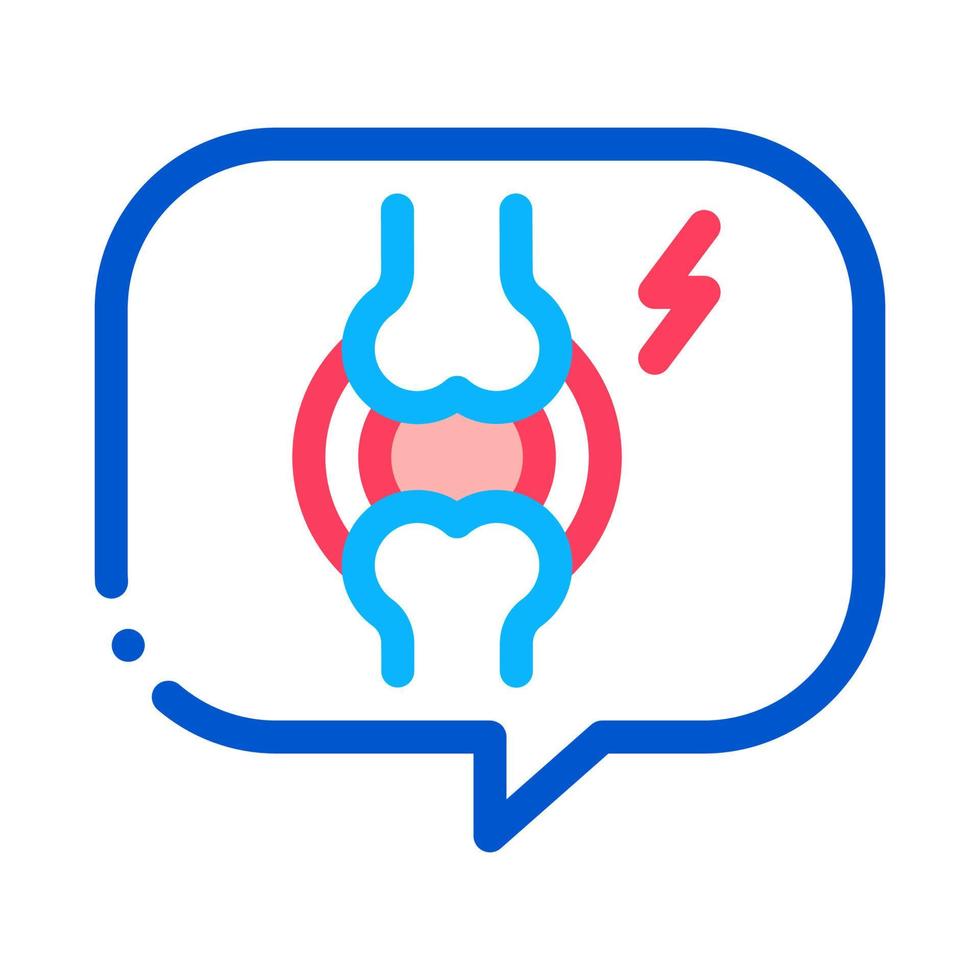 message thought of arthritis icon vector outline illustration
