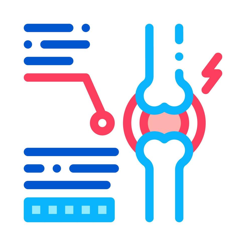 study of bone arthritis icon vector outline illustration