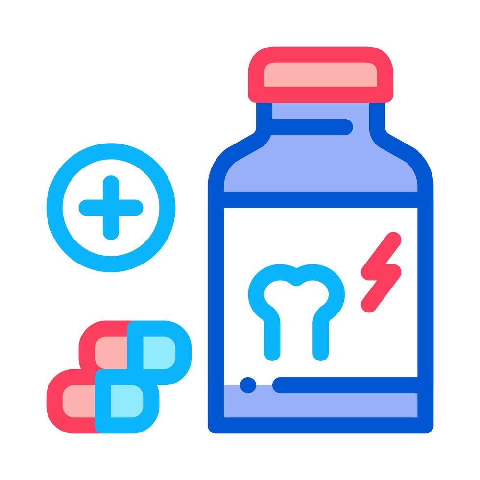 vitamin for strengthening bones icon vector outline illustration