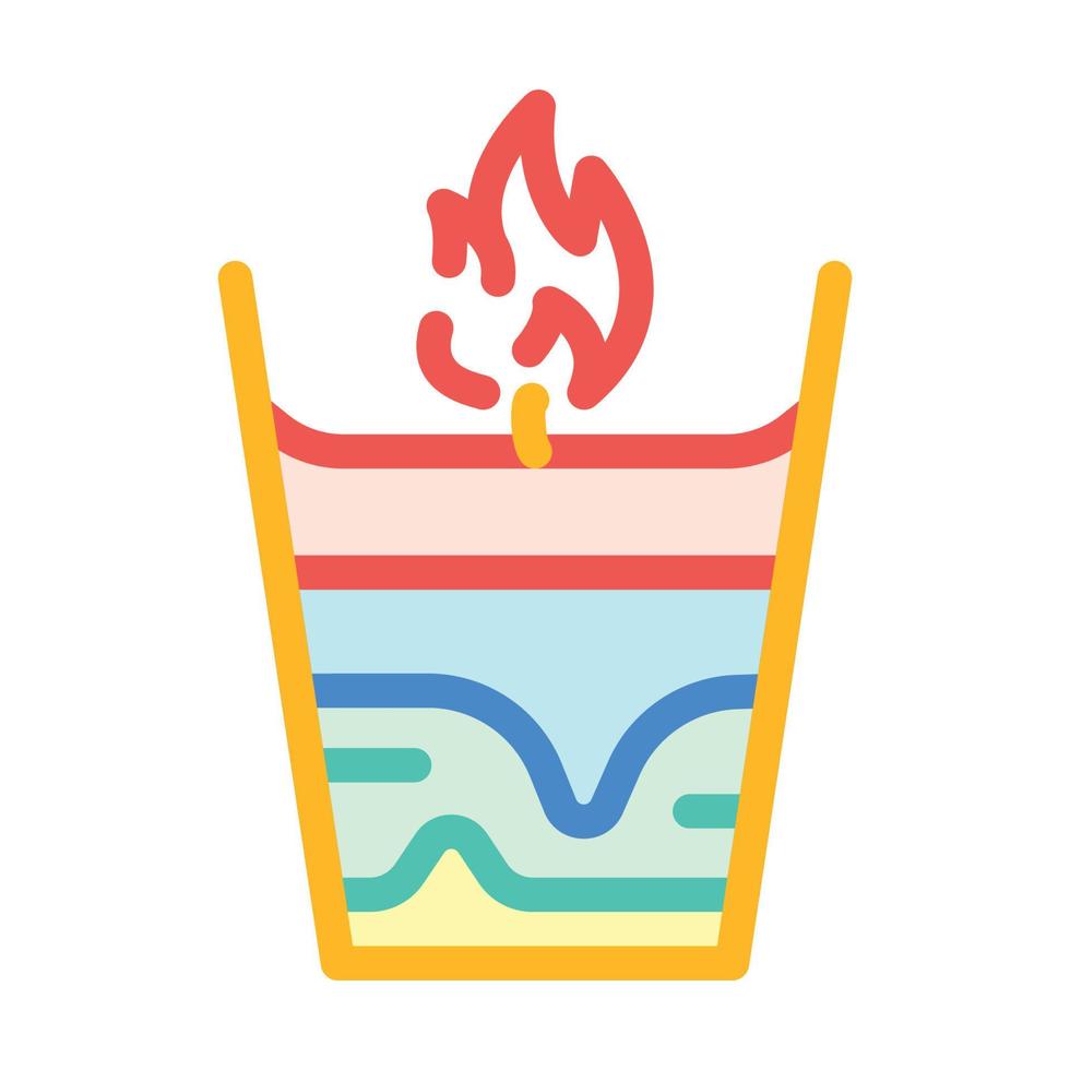 candle handiwork color icon vector illustration