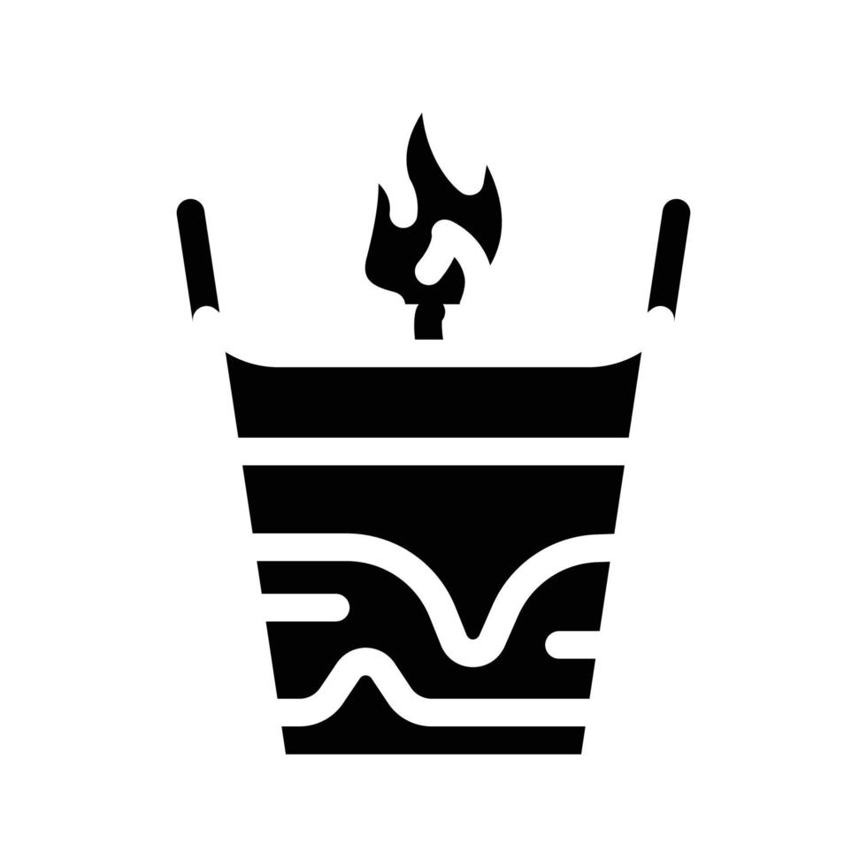 candle handiwork glyph icon vector illustration