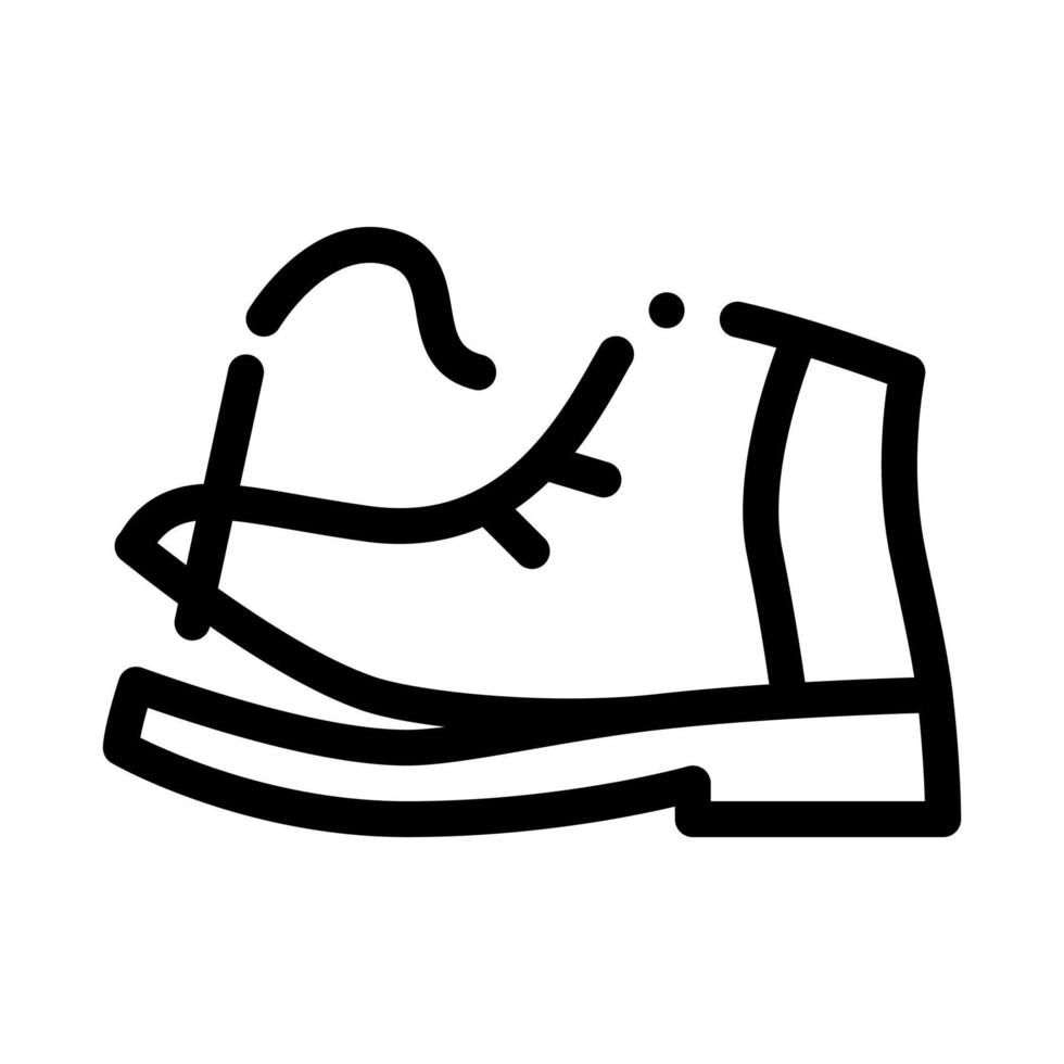 ilustración de contorno de vector de icono de hilo de zapato roto
