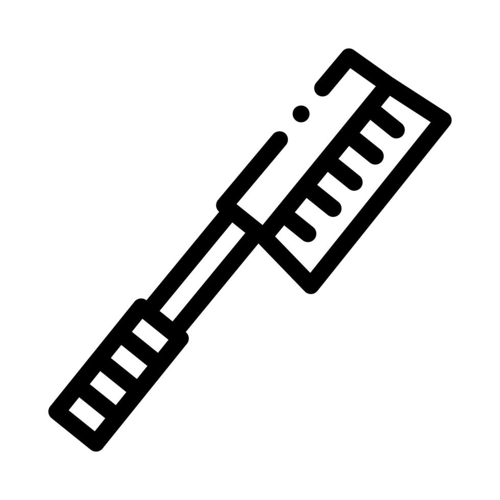 Shoe Clean Brush Icon Vector Outline Illustration