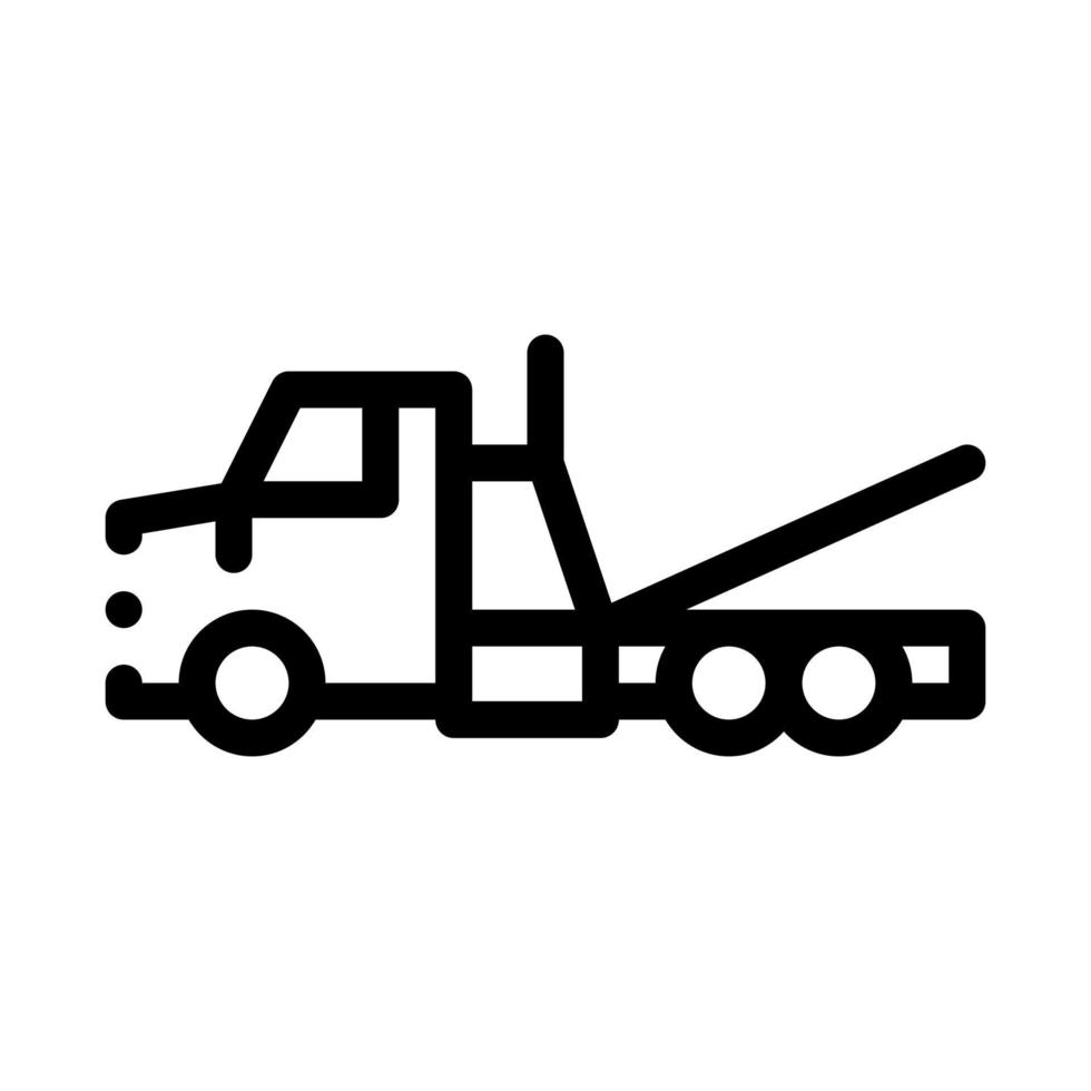 Tow Trick Service Icon Vector Outline Illustration