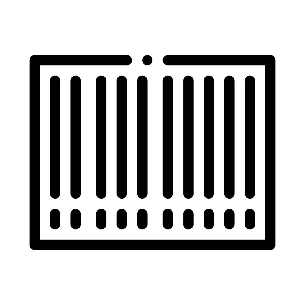 Barcode Bar Code Icon Vector Outline Illustration