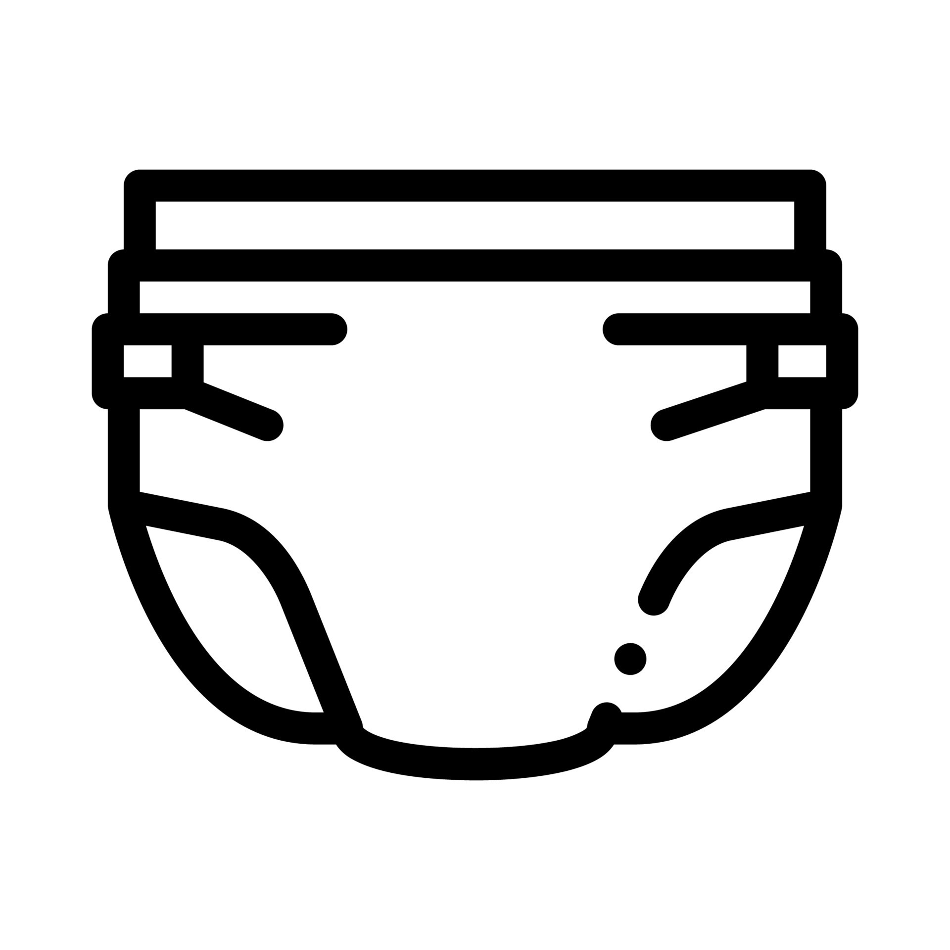 Baby Diaper Icon Vector Outline Illustration 17559293 Vector Art at Vecteezy