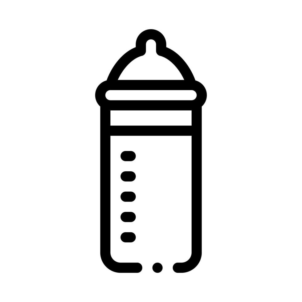 Feeding Bottle Icon Vector Outline Illustration